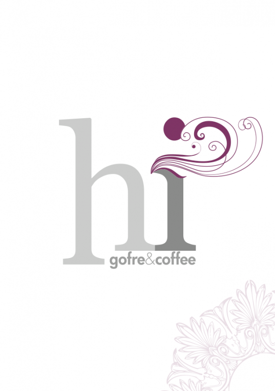 Aplicación imagen gráfica de Hi Gofre&Cofee (Carta)